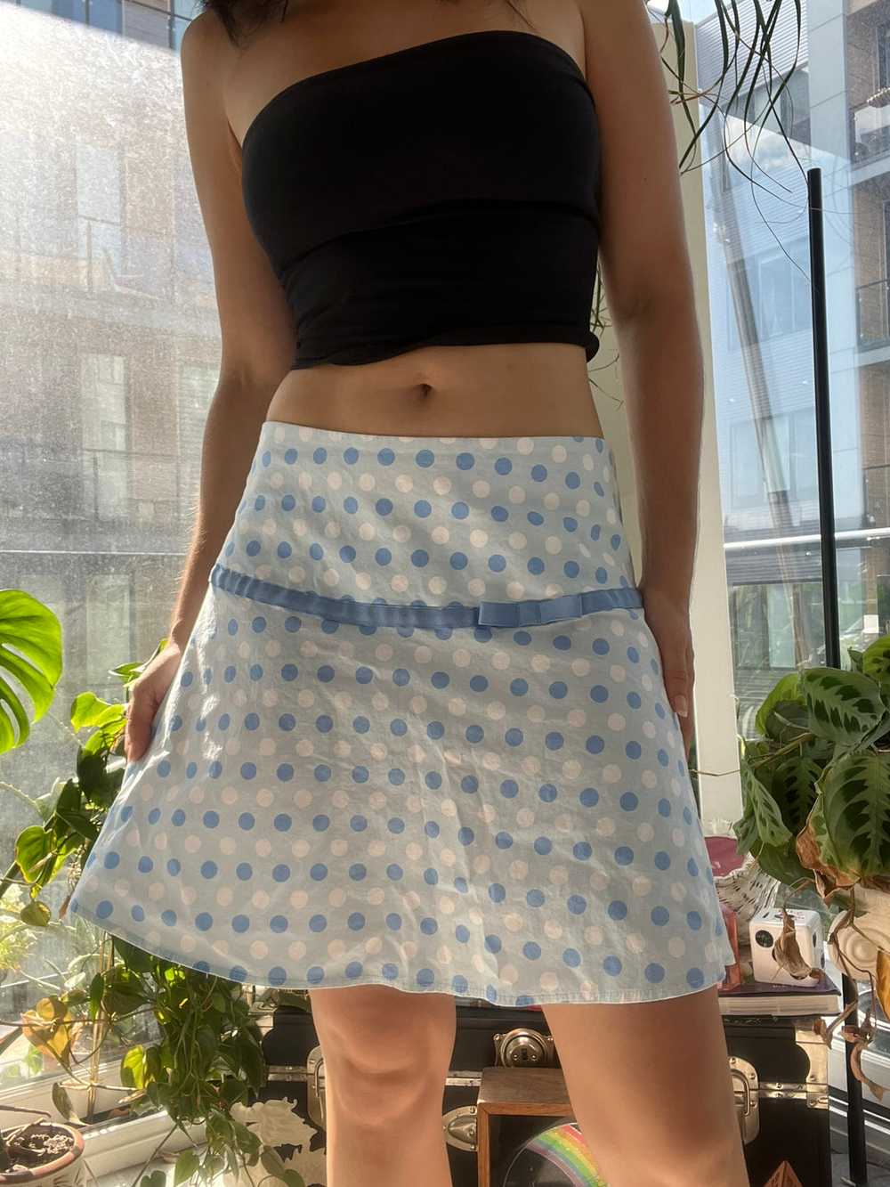 2000s Vintage Guess Jeans Polka Dot Mini Skirt - image 3