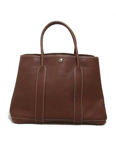 Pre Loved Hermes Herms Garden Party Tote Bag Brow… - image 1