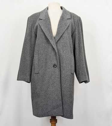 Dumas 80s Gray Wool Blend Coat (L) | Used,…