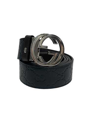 GUCCI/Belt/Leather/BLK/