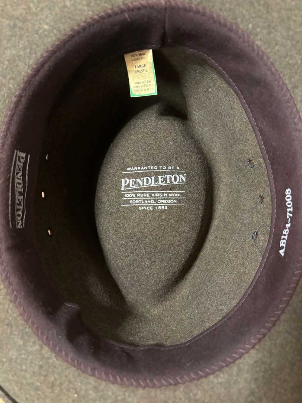 Pendleton 100% Wool Olive Green Hat | Used,… - image 4