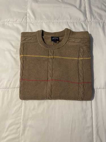 Noah Noah Striped Cable Knit Sweater