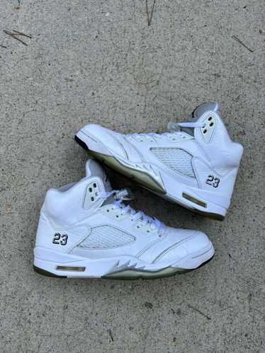 Jordan Brand × Nike Air Jordan 5 Retro White Meta… - image 1