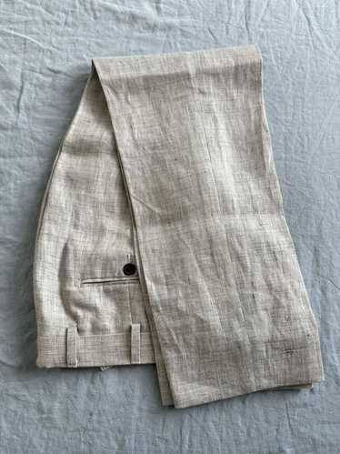 Suitsupply Soho slim fit linen trousers