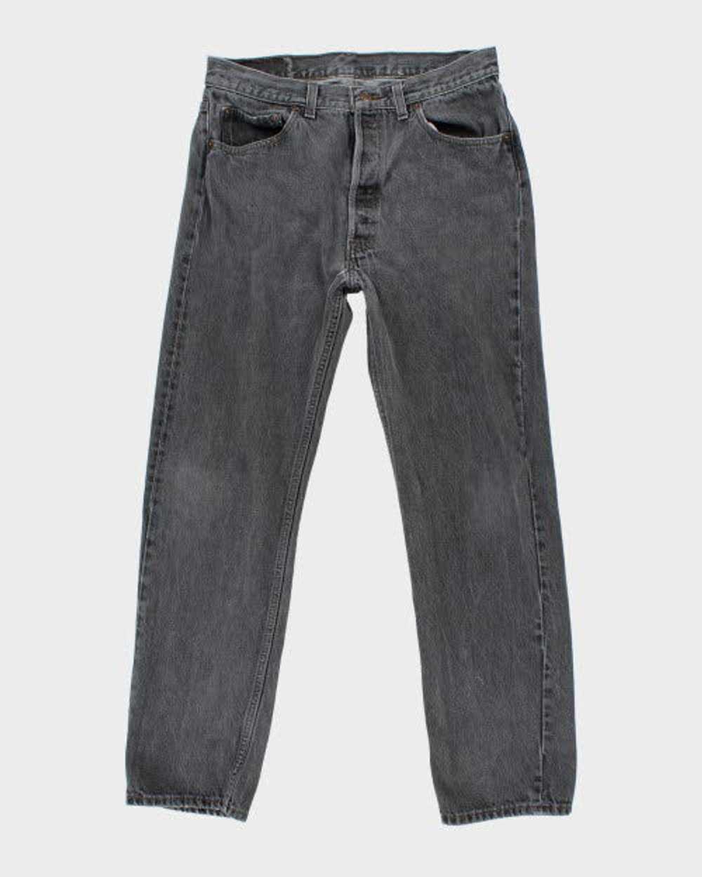 Vintage Levi's 501 Grey Stone Wash Denim Jeans - … - image 1