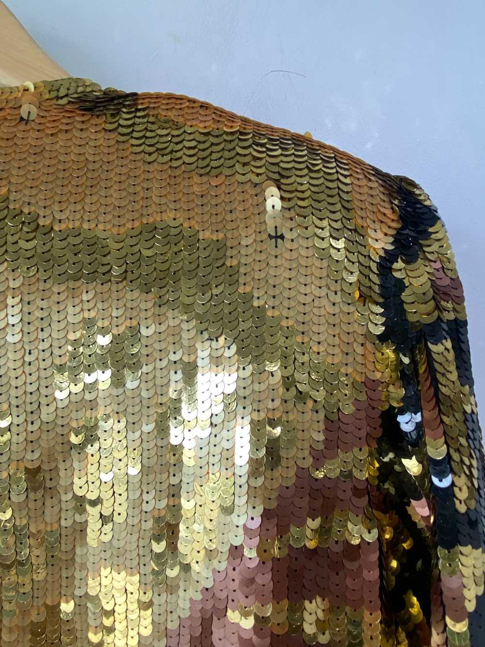 Vintage Creative Creations Gold Sequin Jacket - image 7