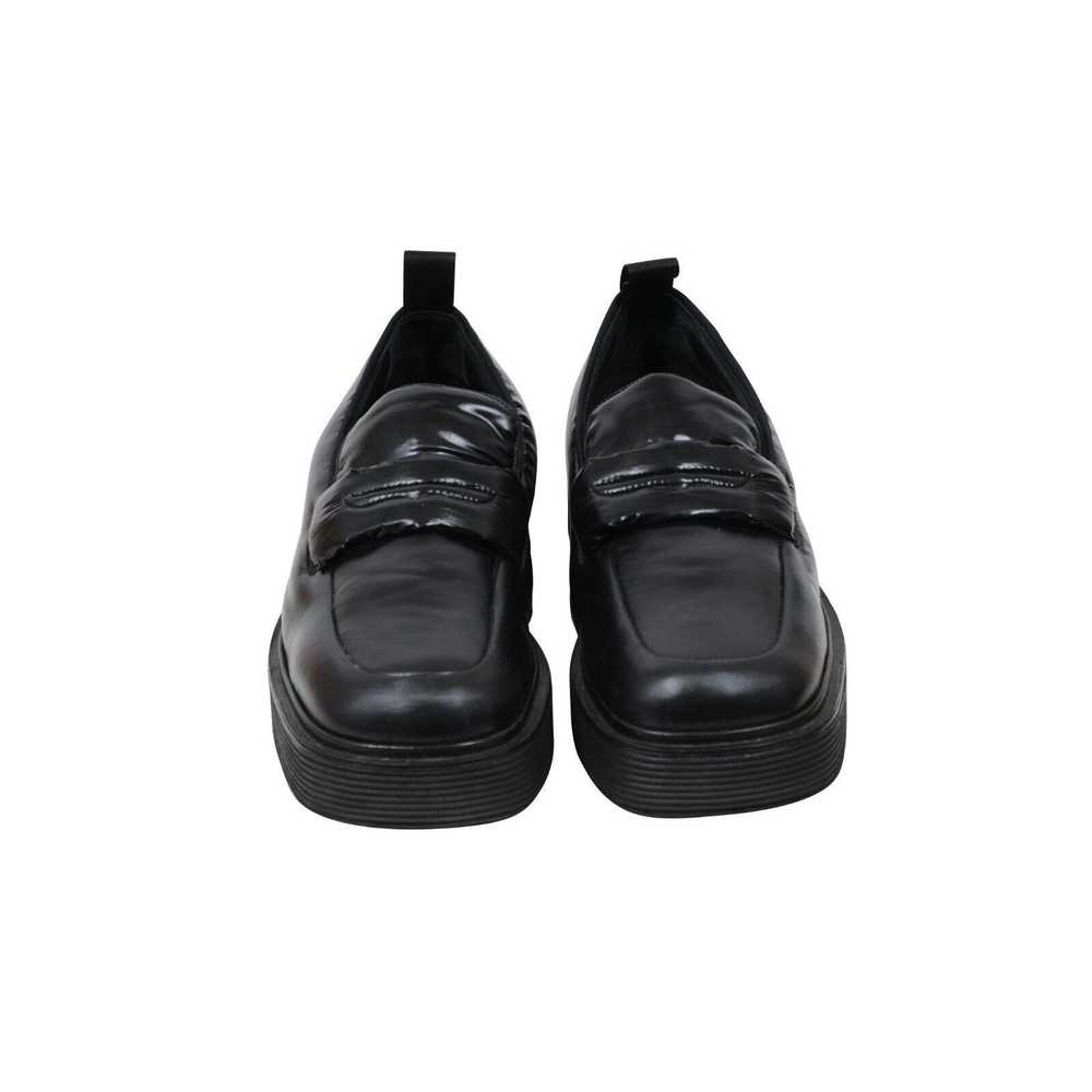 Marni Square Toe Platform Loafers Black Nylon - 0… - image 2