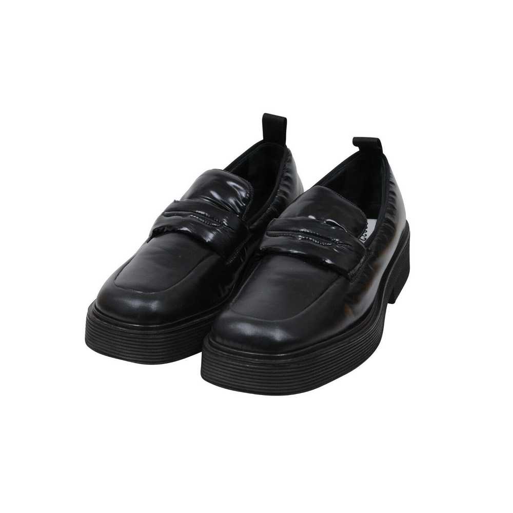 Marni Square Toe Platform Loafers Black Nylon - 0… - image 3