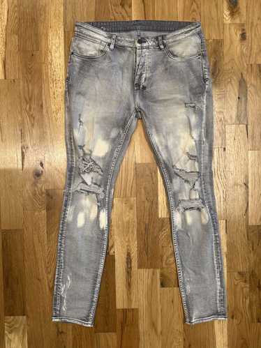 Ksubi Ksubi Bleached Gray Denim Jeans Size 34