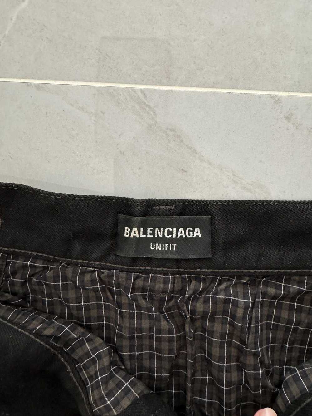 Balenciaga *RARE* RUNWAY BLACK TORN DENIM Sz. S - image 8