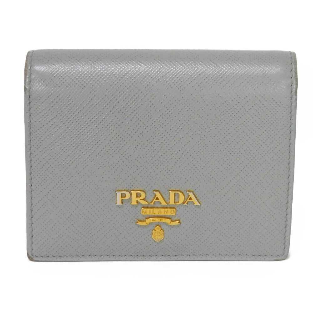 PRADA Bifold Wallet 1MV204 ZLP F0ZHT Safiano leat… - image 1