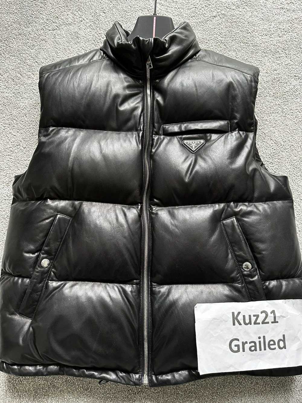 Prada Prada Padded nappa leather vest - image 2