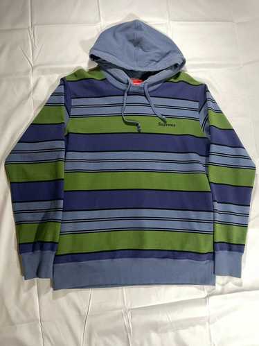 Supreme Size L - Supreme Striped Hooded Crewneck S