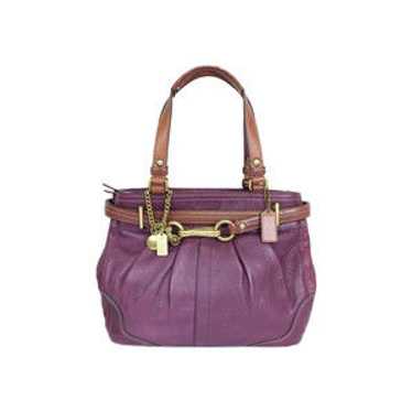 バッグ Coach Hamptons Demi Baguette Bag Purple Vintage Coach Hamptons Demi Shoulder Bag Baguette Clutch