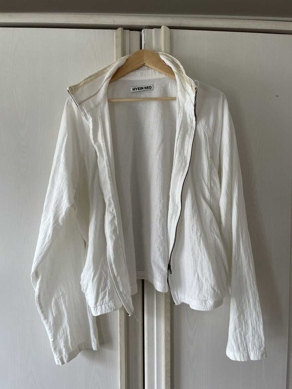 Hyein Seo White Linen Track Jacket (3) - image 2