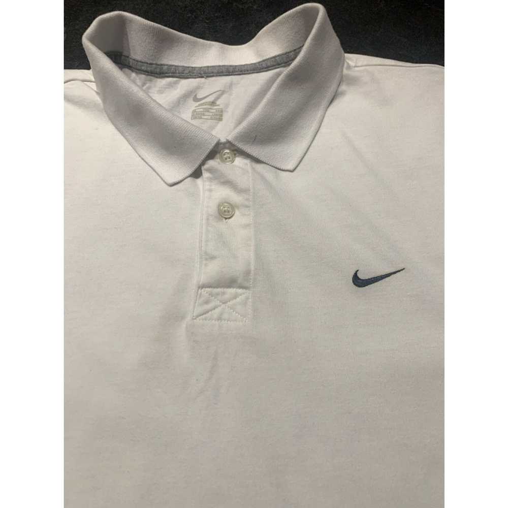 Nike Nike Golf Men White Polo Short Sleeve Cotton… - image 3