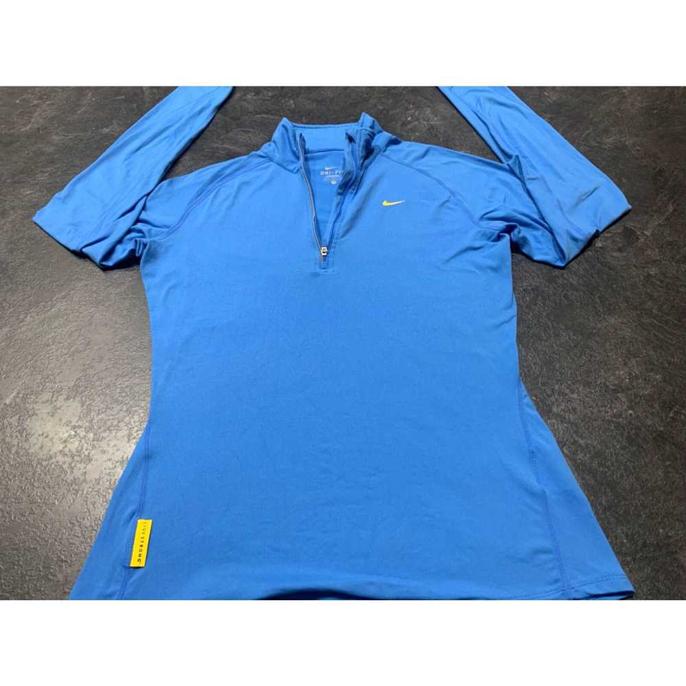 Nike Nike Dri-Fit Livestrong Blue 1/4 Zip Pullove… - image 2