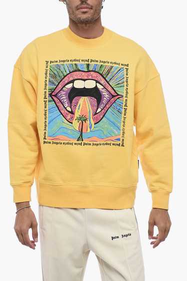 Palm Angels og1mm0924 Sweatshirt in Yellow