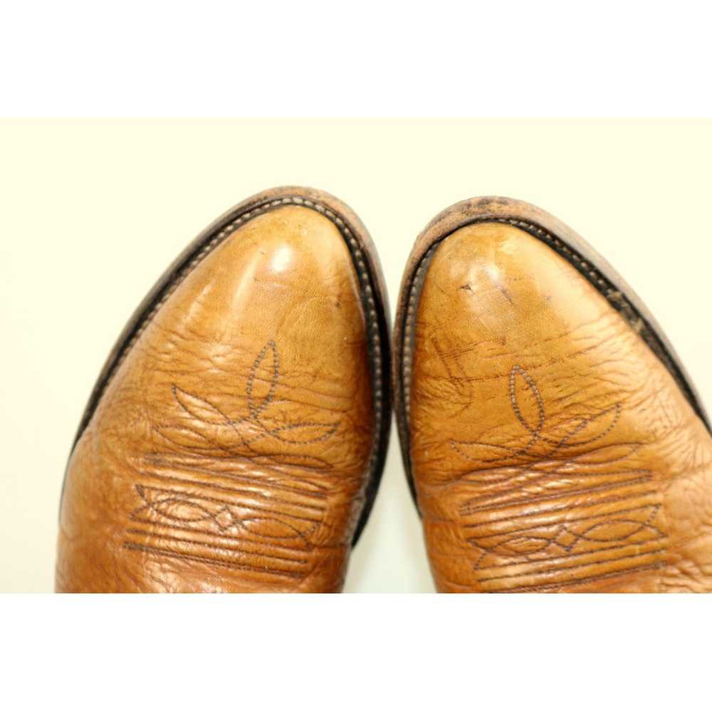 Nocona Nocona Cowboy Boots Brown Leather Mens 12 … - image 3