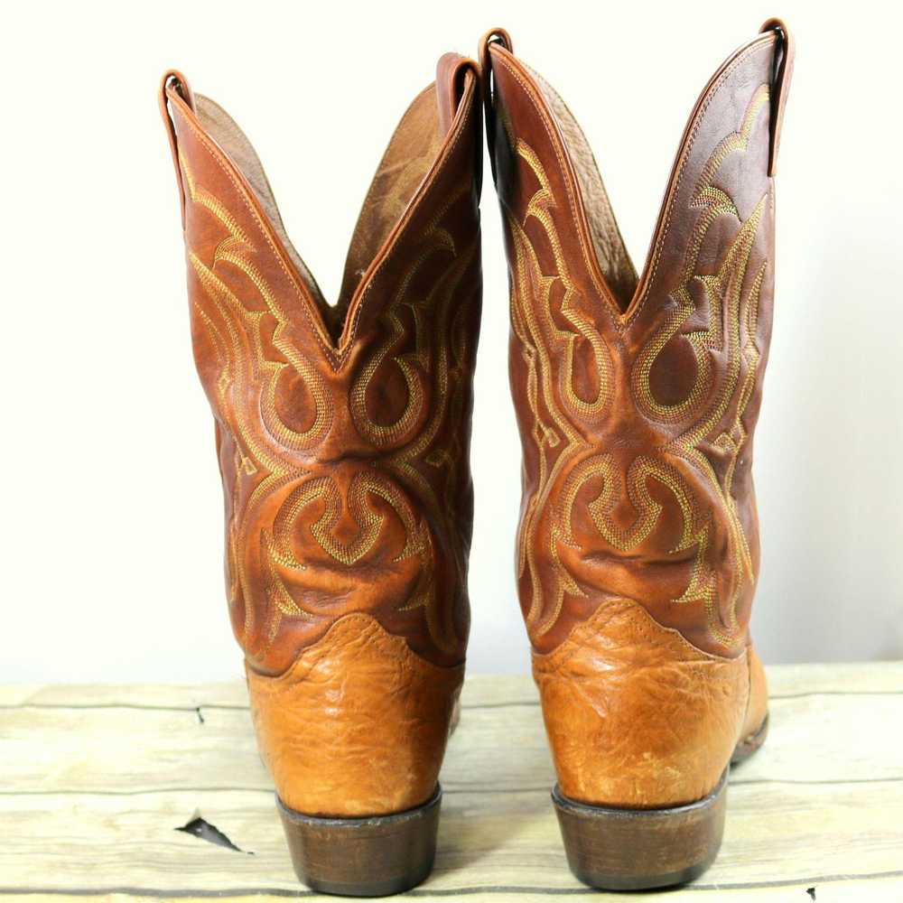 Nocona Nocona Cowboy Boots Brown Leather Mens 12 … - image 4