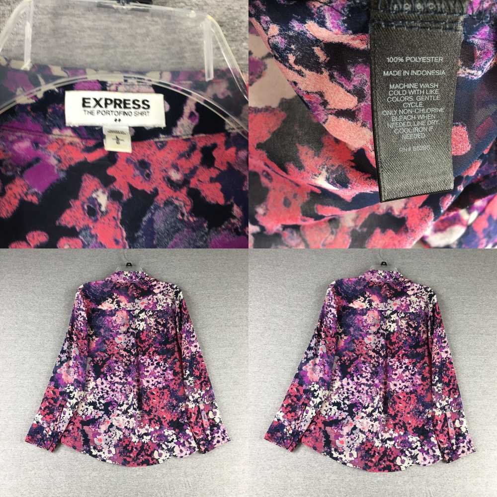 Express Express Top Womens Large Portofino Slim F… - image 4