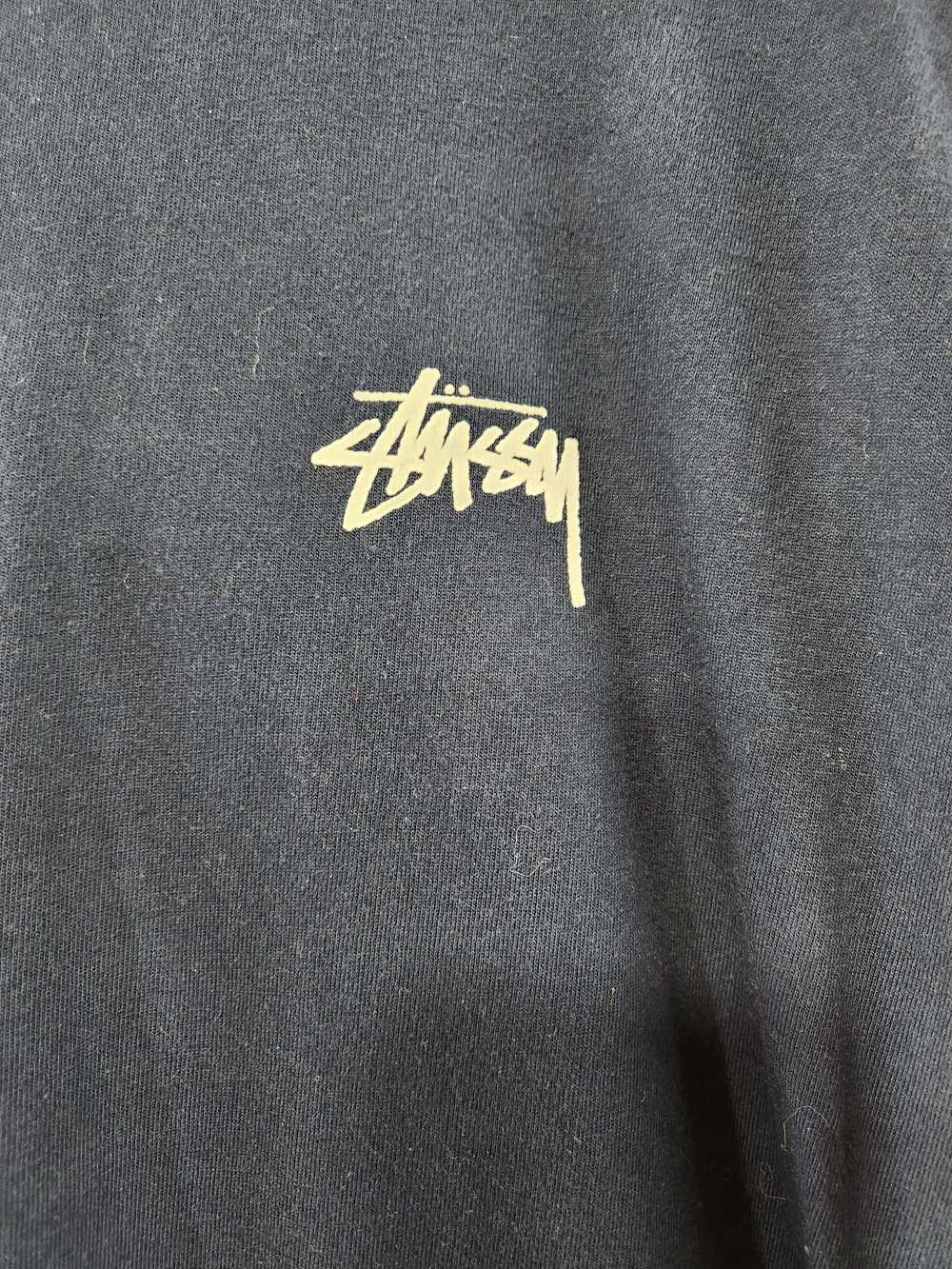 Stussy Big Logo 8 Ball Decal Navy Blue Hooded Lon… - image 5