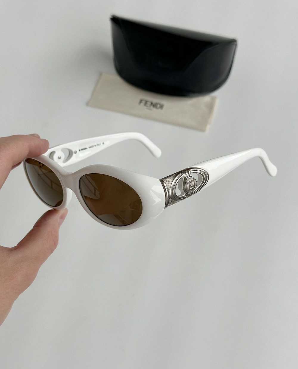 Fendi × Streetwear × Vintage FENDI Logo Oval Sung… - image 9