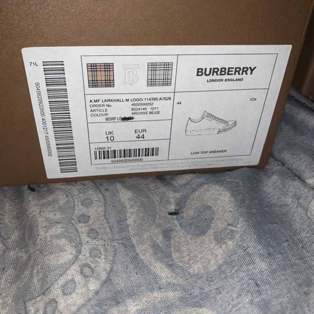 Burberry logo print vintage sneakers - image 4