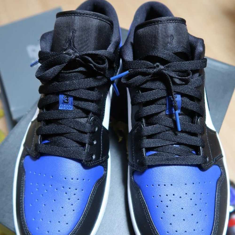 AIR JORDAN 1 LOW royal toe Black/Blue Jordan 1 Low - image 2