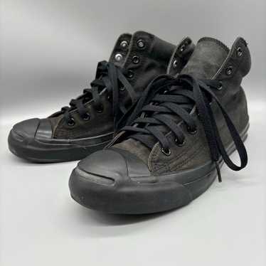 Converse Jack Purcell Mid Black Cotton Canvas Snea