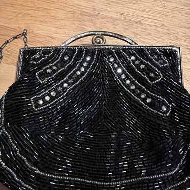 1930’s K&G CHARLET black seeded evening purse - image 1