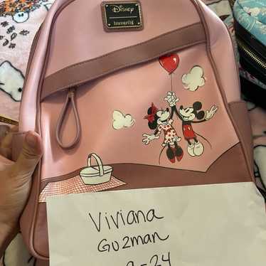 Mickey and Minnie Valentines Loungefly backpack