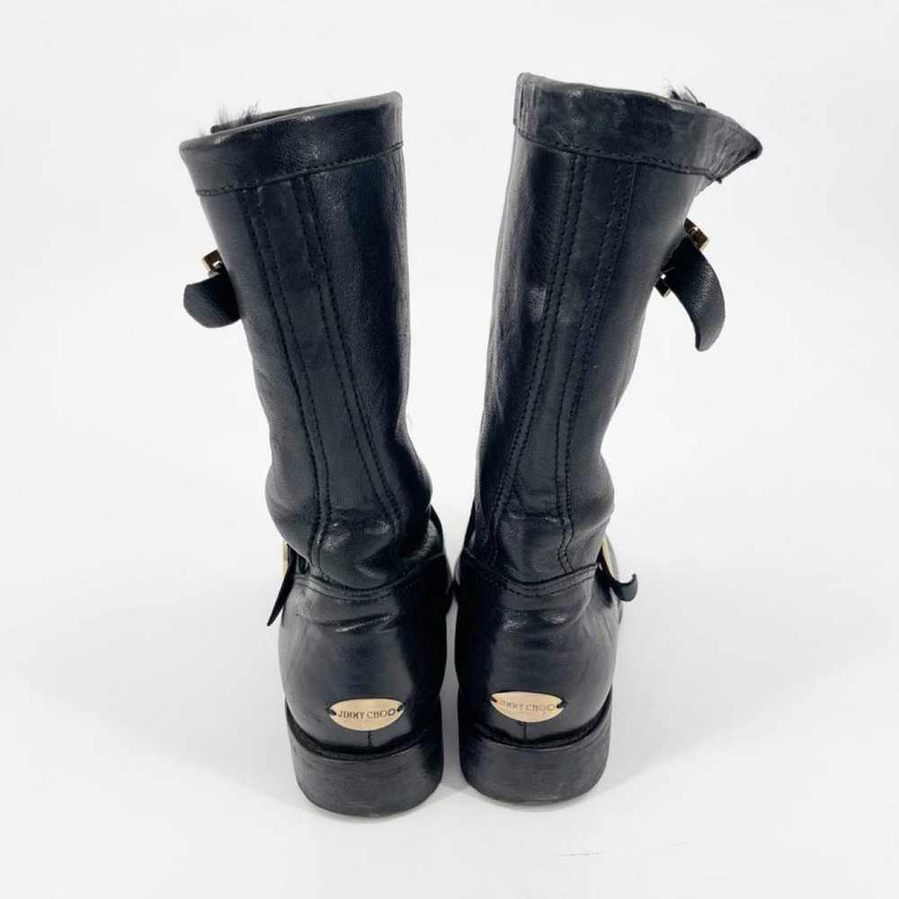 Jimmy Choo Leather biker boots - image 6