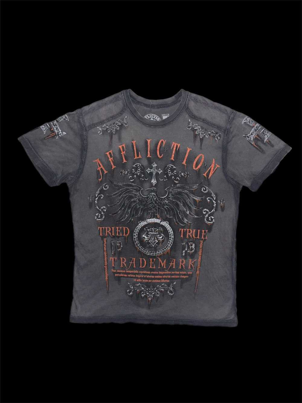 Affliction × Streetwear Affliction Grunge T-Shirt - image 1