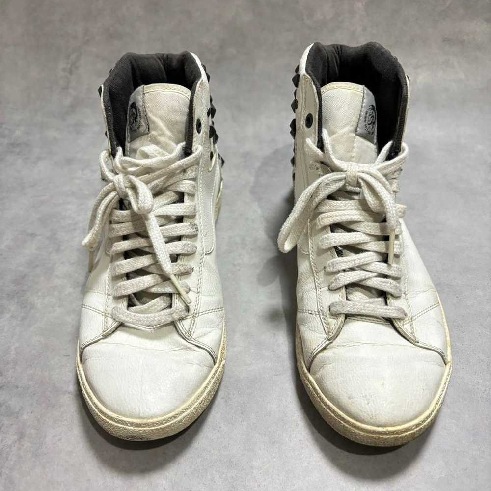 【Popular】Diesel Stud Leather Sneakers Brave Man Z… - image 7