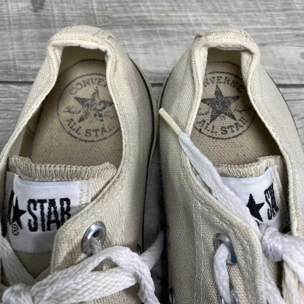 Vintage CONVERSE All Star Gray Made in USA Low To… - image 8