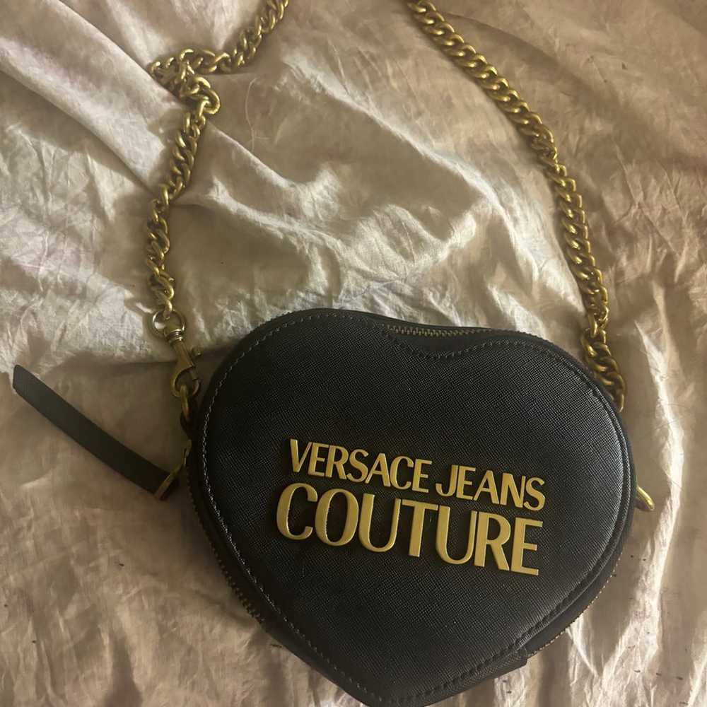 AUTHENTIC VERSACE JEAN COUTURE HEART PURSE LOGO - image 9