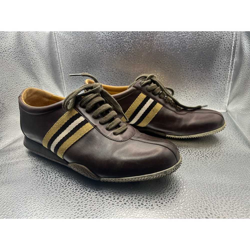 Vintage Bally Mens Outline Leather Shoes Sneakers… - image 2