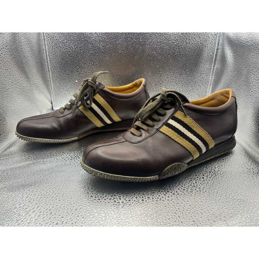 Vintage Bally Mens Outline Leather Shoes Sneakers… - image 3