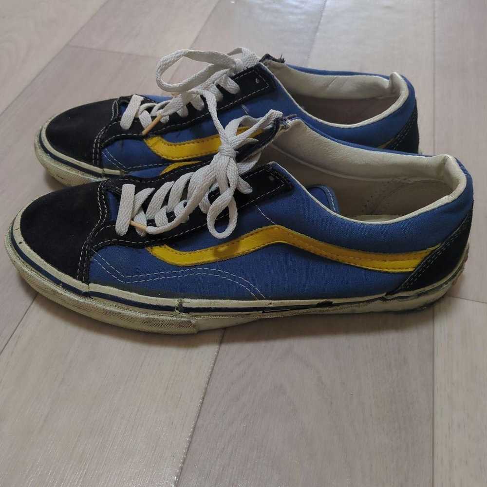 vans 80s Old Skool 26.5 Navy x Yellow - image 2