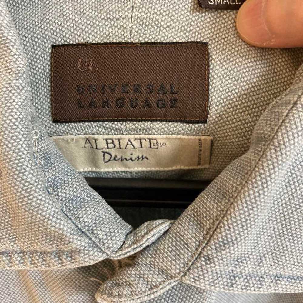 UNIVERSAL LANGUAGE Denim Shirt ALBIATE S Size - image 2