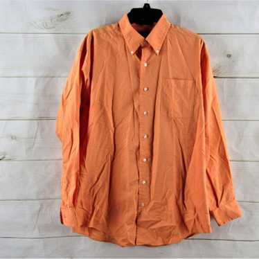 Nautica Orange Vintage Oxford Collared B