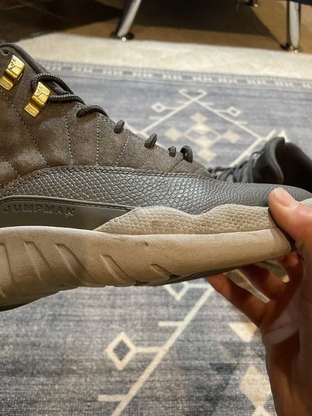 Jordan Brand Jordan 12 retro grey suede low top s… - image 3