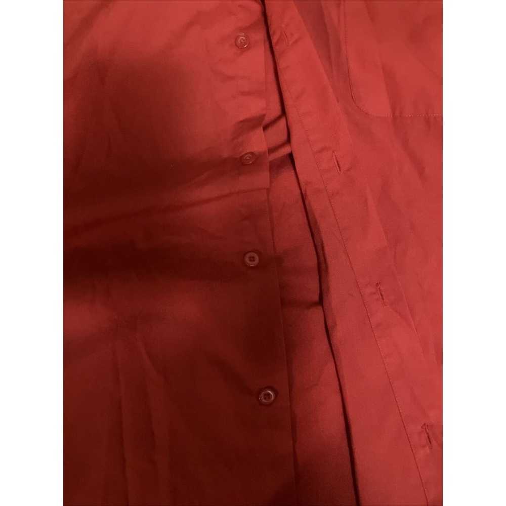 Karl Knox Long Sleeve Men's Red Dress Shirt Size … - image 6