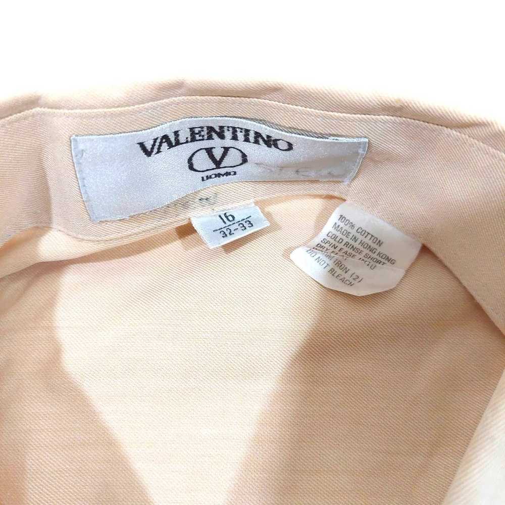 Vintage Valentino Uomo Tan Yellow Button Long Sle… - image 5