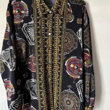 Showa retro pattern shirt