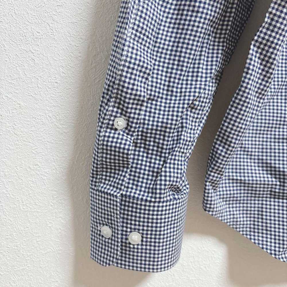 Uniqlo Gingham Check Long Sleeve Shirt [M] Navy M… - image 11