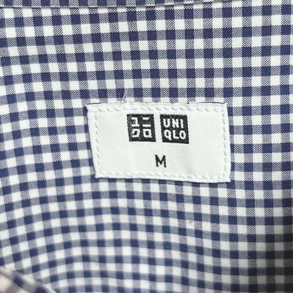 Uniqlo Gingham Check Long Sleeve Shirt [M] Navy M… - image 12