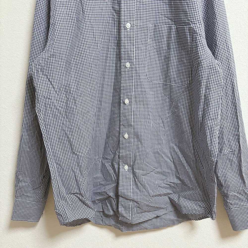 Uniqlo Gingham Check Long Sleeve Shirt [M] Navy M… - image 7