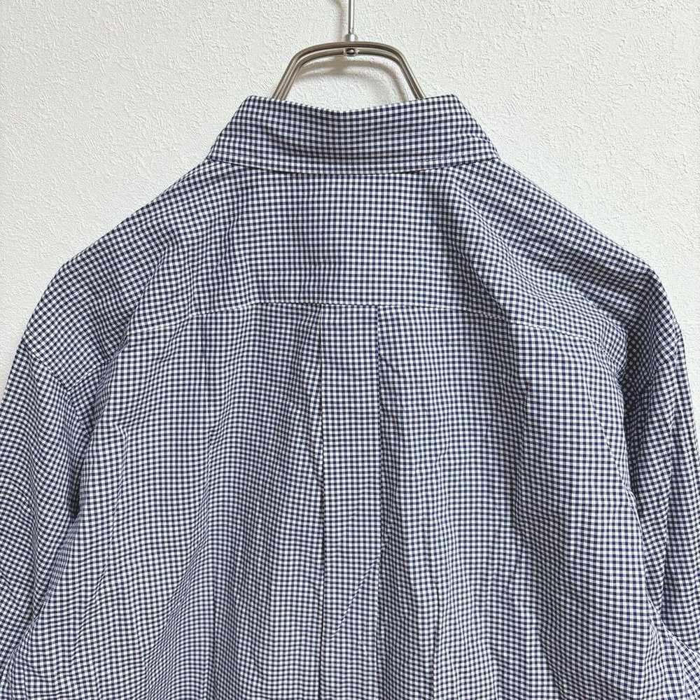 Uniqlo Gingham Check Long Sleeve Shirt [M] Navy M… - image 8